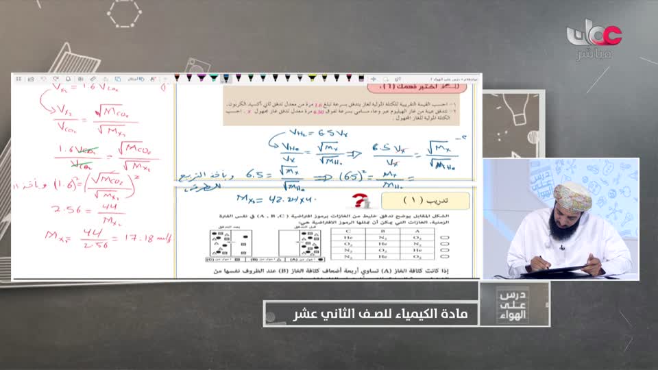  الصف الثاني عشر - الفصل الدراسي الثاني 2021-2022  - الإثنين 18 إبريل 2022م - الكيمياء