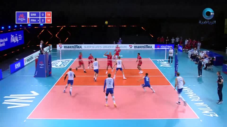 صربيا × فرنسا - دوري الامم لكرة الطائرة 2020