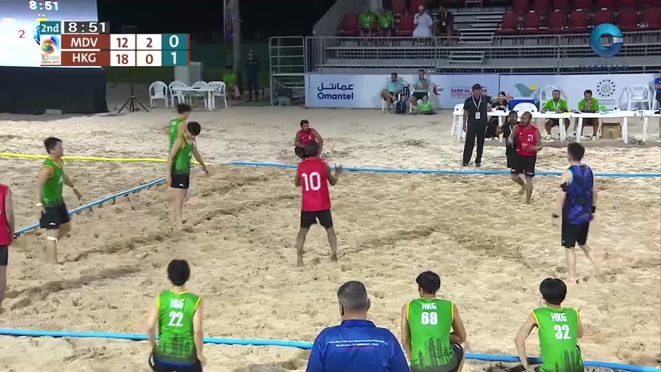 هونج كونج × المالديف - البطولة الآسيوية العاشرة لكرة اليد الشاطئية - مسقط 2025
