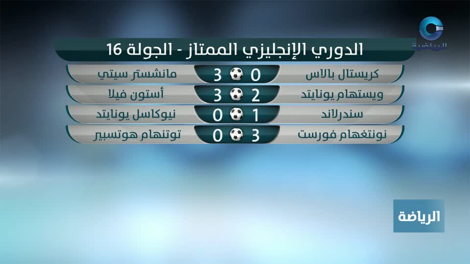 النشرة الرياضية