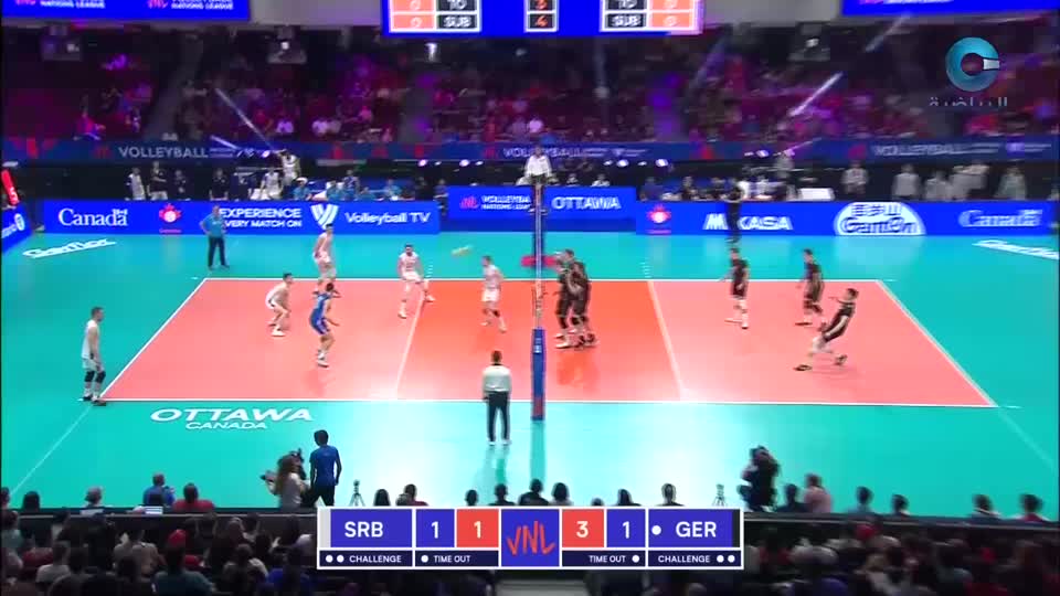 ألمانيا × صربيا - دوري الأمم للكرة الطائرة 2022