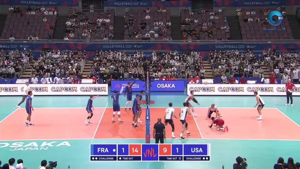 فرنسا × أمريكا - دوري الأمم للكرة الطائرة 2022