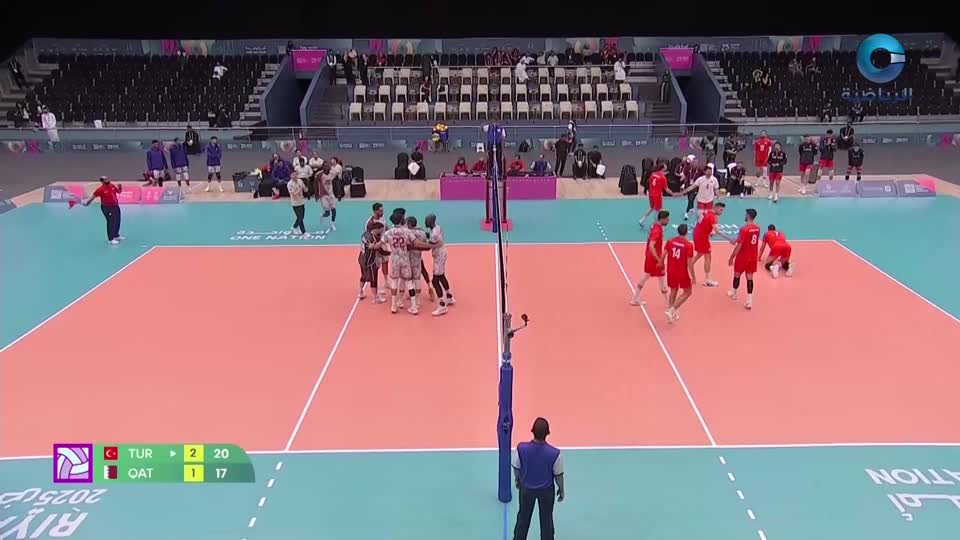 عمان 1 × السعودية 1 (كرة الطائرة) - دورة الألعاب الشاطئية الثالثة - مسقط 2025