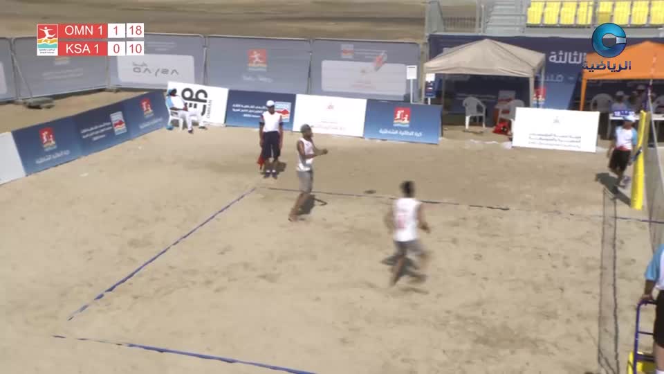 عمان 1 × السعودية 1 (كرة الطائرة) - دورة الألعاب الشاطئية الثالثة - مسقط 2025