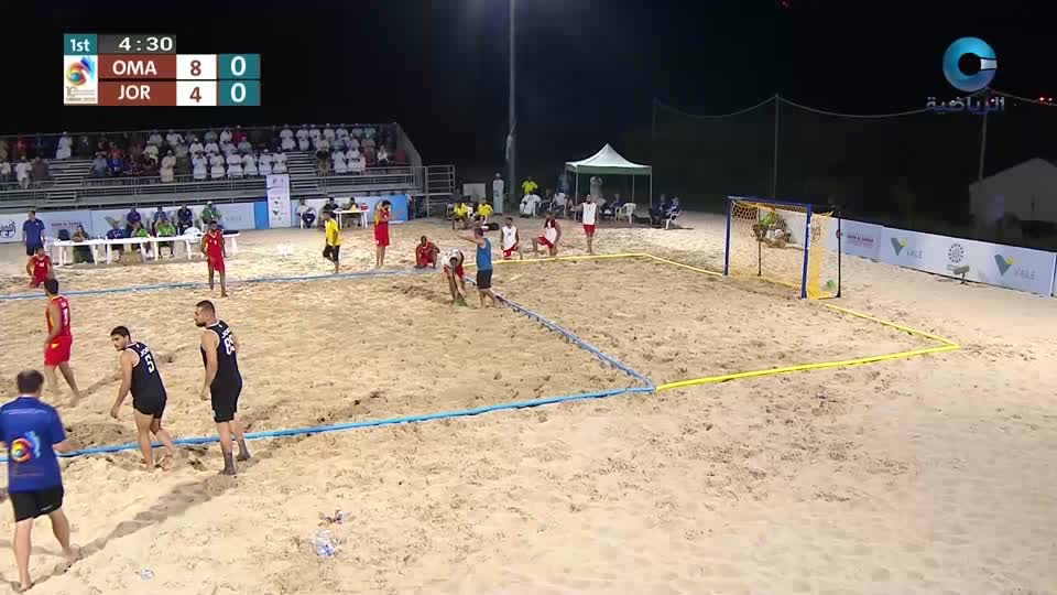عمان × الأردن - البطولة الآسيوية العاشرة لكرة اليد الشاطئية - مسقط 2025