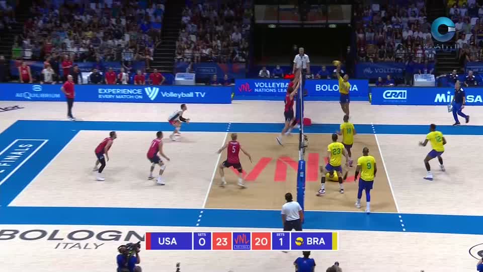 أمريكا × البرازيل - دوري الأمم للكرة الطائرة 2022