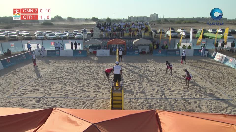 عمان 2 × قطر 1 (كرة الطائرة) - دورة الألعاب الشاطئية الثالثة - مسقط 2025