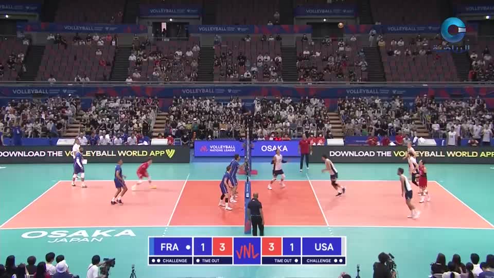 فرنسا × أمريكا - دوري الأمم للكرة الطائرة 2022