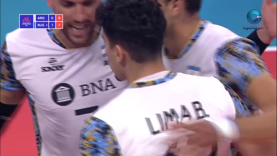 الأرجنتين × روسيا - دوري الامم لكرة الطائرة 2020