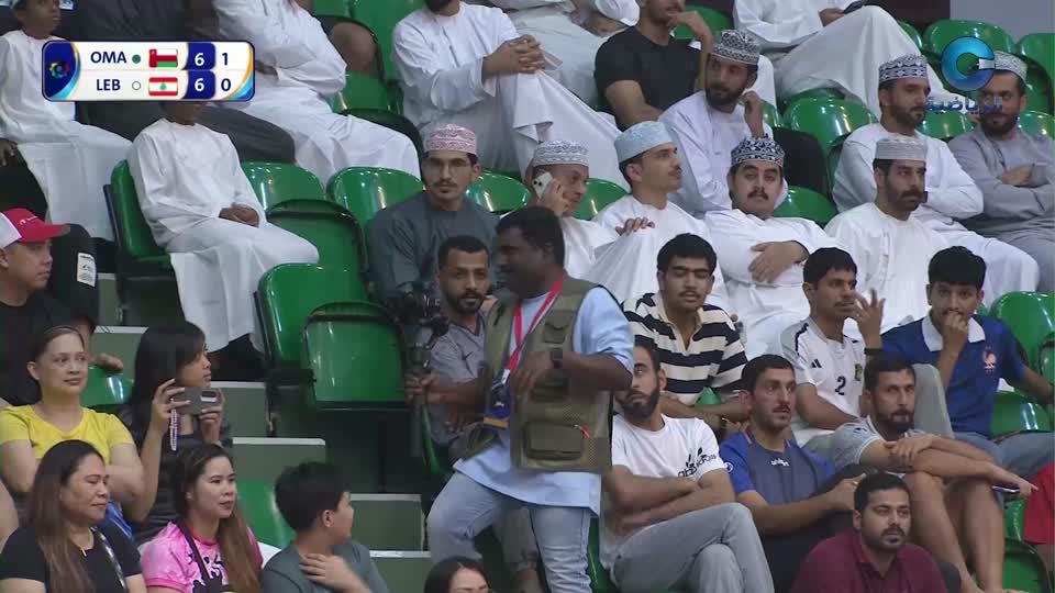 اعادة المباراة الطائرة لبنان × عمان - غرب آسيا
