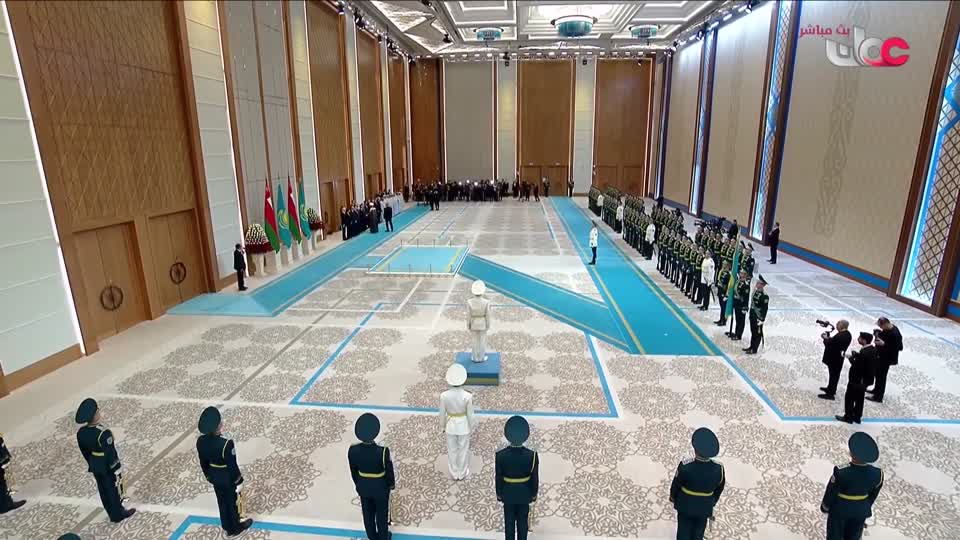 مراسم الاستقبال الرسمية لجلالة السلطان المعظم - حفظه الله ورعاه - احتفاء  بزيارة \"دولة\" التي يقوم بها جلالته إلى جمهورية كازاخستان