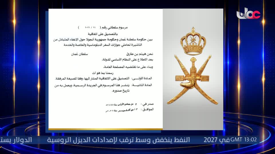 مرسوم سلطاني رقم ( 91 / 2026) - الثلاثاء 13 أكتوبر 2026م