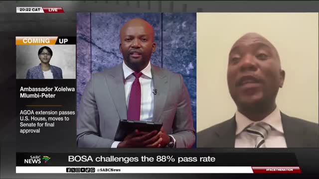 Maimane disputes matric pass rate // AGOA extension update  // Paul O'Sullivan at Ad Hoc Committee 