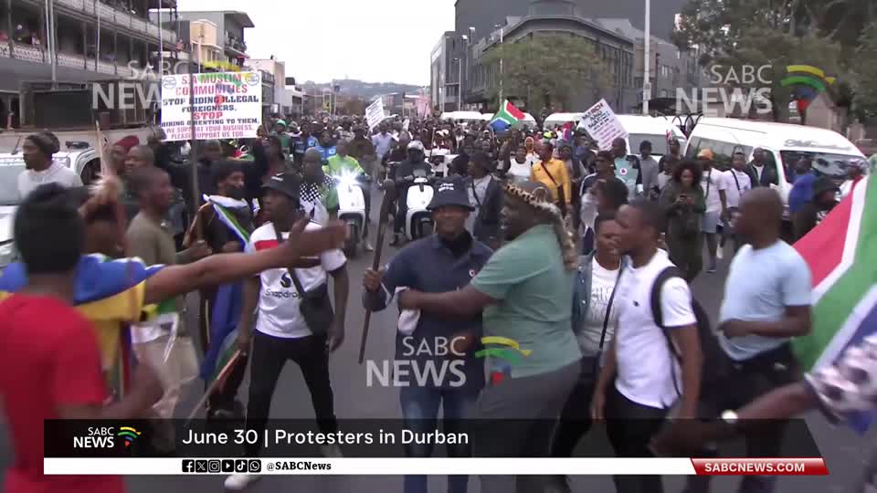 June 30 I Protests in Durban CBD, KZN