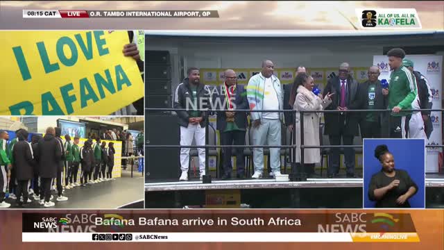 FIFA World Cup I Bafana Bafana arrive back home