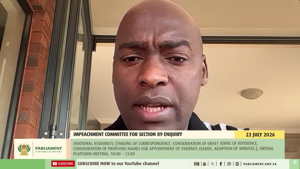  Impeachment Committee for Section 89 Enquiry, 22 July 2026