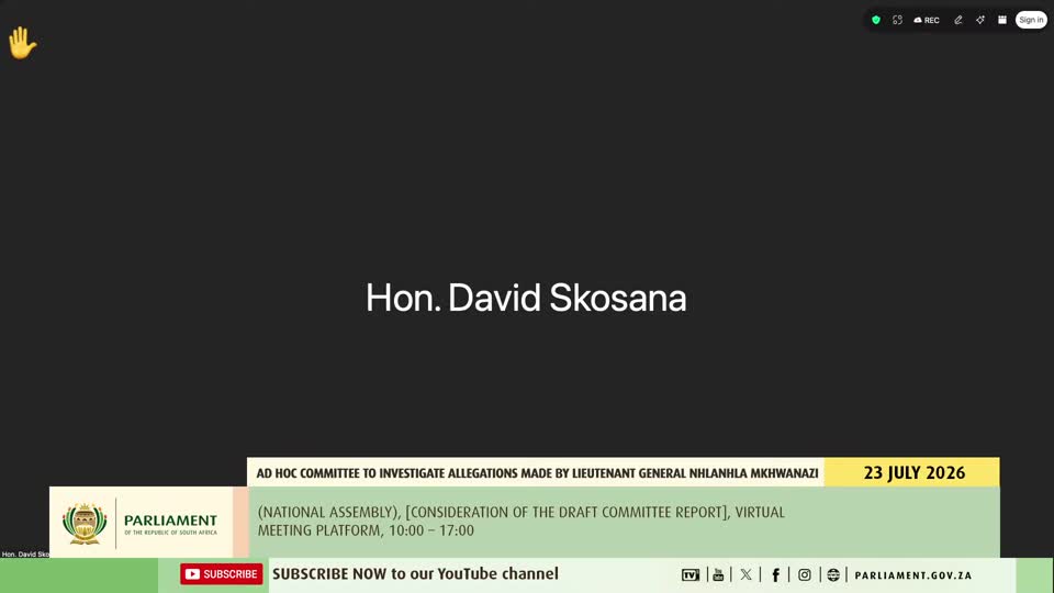 Ad Hoc Committee | Virtual meeting - 23 July 2026 
