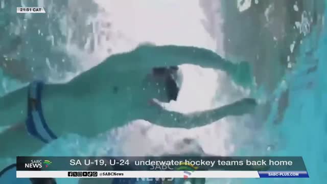 SA's underwater Hockey teams return with silver medal