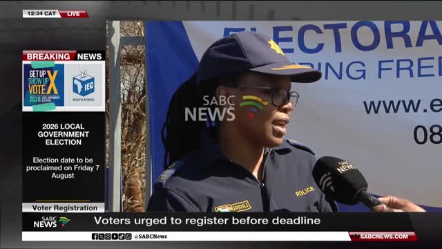 LGE 2026 I SAPS on safety during final Voter Registration drive
