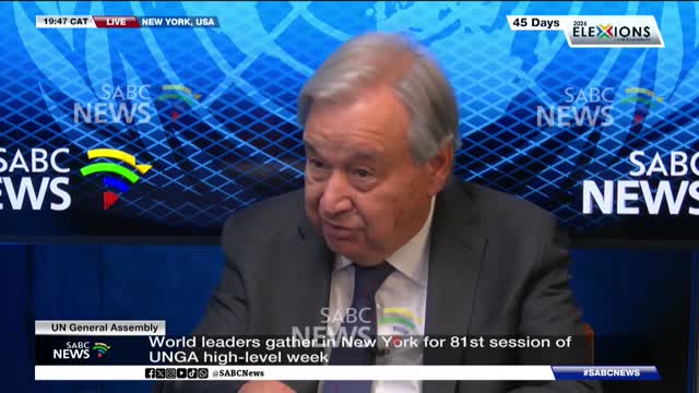SABC News One-on-One with UN Secretary-General António Guterres