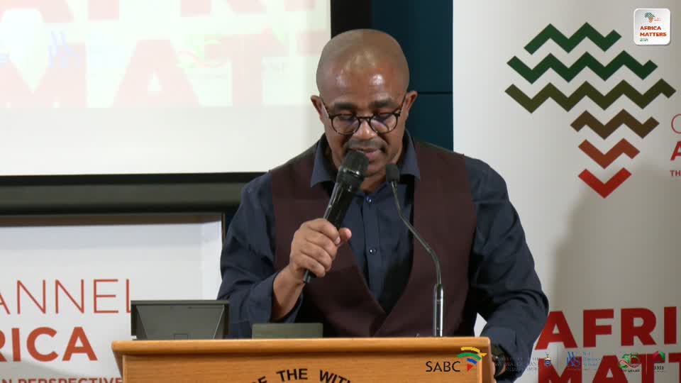SABC COO LUNGILE BINZA AT AFRICA MATTERS SUMMIT