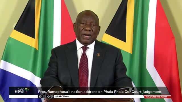 President Ramaphosa's nation address on Phala Phala ConCourt judgment