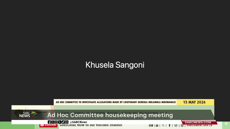 Ad Hoc Committee housekeeping meeting | 15 May 2026