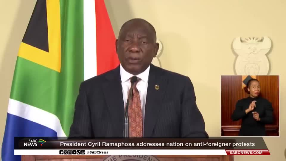 President Ramaphosa addresses nation on undocumented immigrantes and anti-foreigner protests