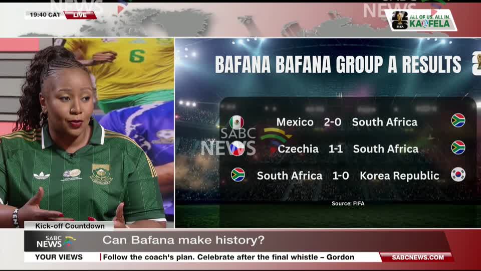 Bafana Bafana Kick-off Countdown | Views from fan zones & audience