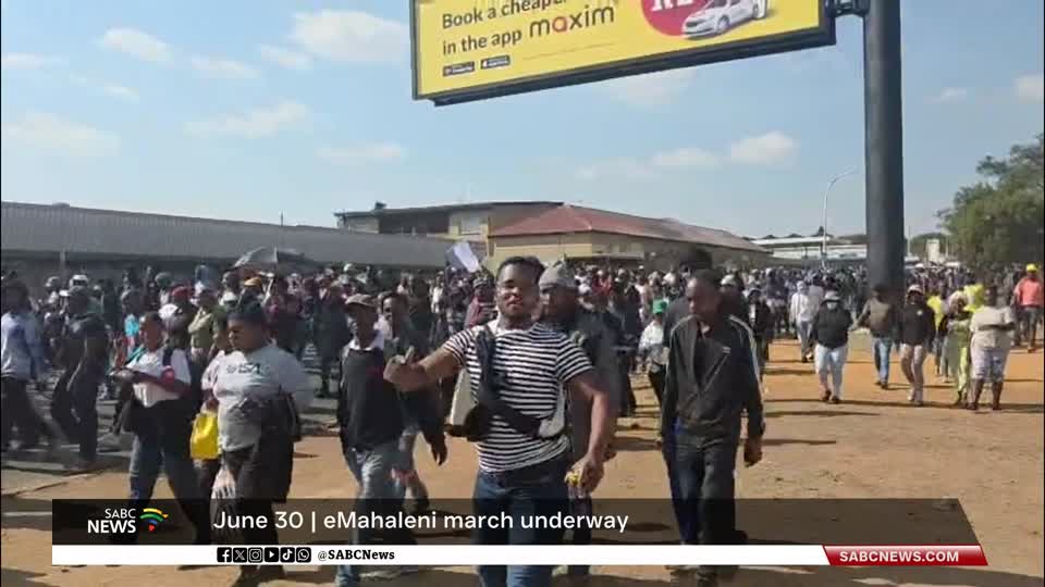 June 30 I March underway in eMalahleni, Mpumalanga