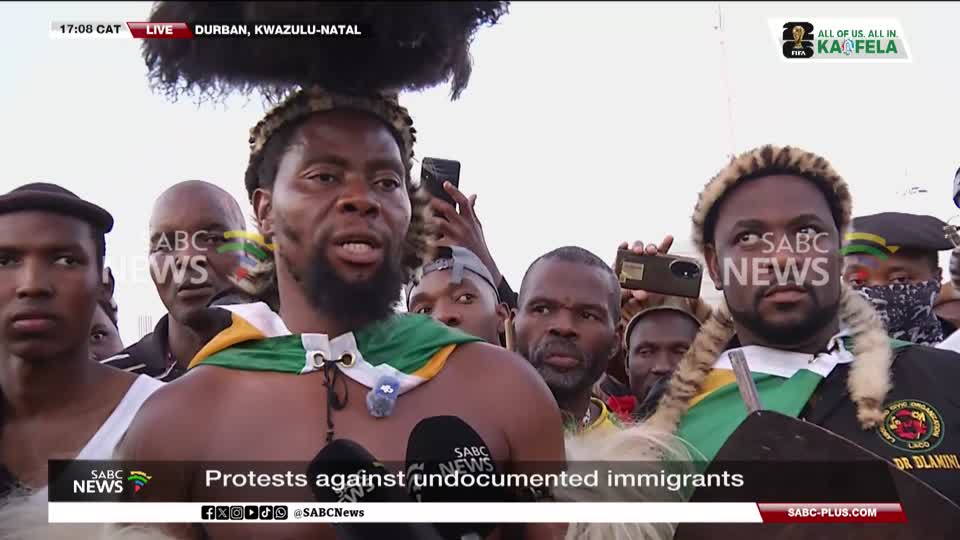 Nkosikhona Ndabandaba, aka Phakelumthakathi on the undocumented immigrants protests
