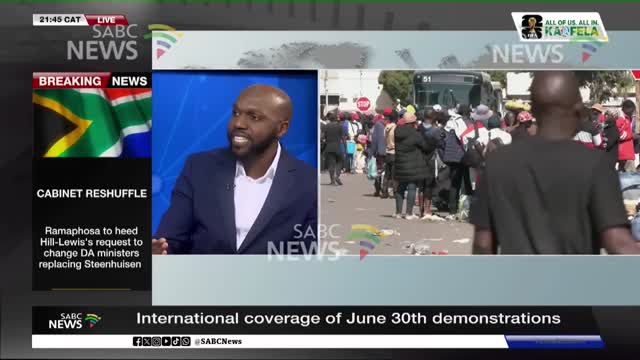 International coverage of June 30 demonstrations