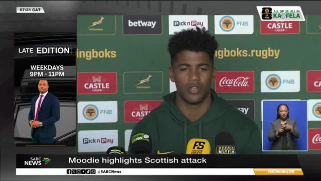 Springboks prepares for Scotland ahead of Saturday's Test