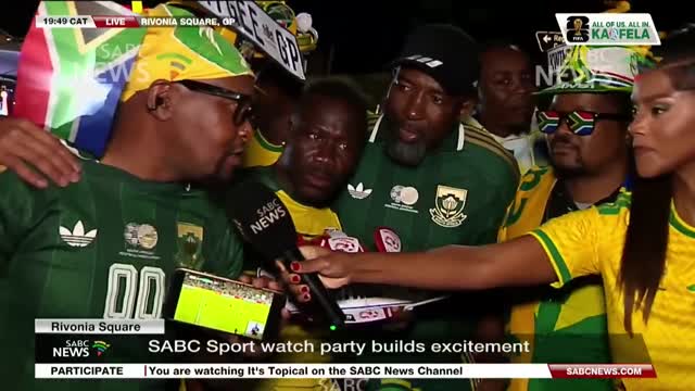 Bafana Bafana Kick-off Countdown | Views from fan zones & audience | 28 June