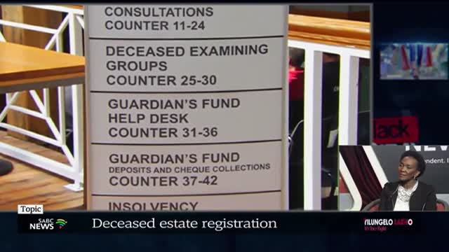 Deceased estate registration | 10 June