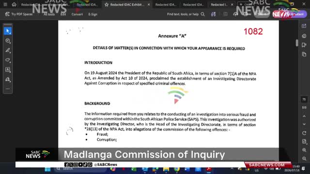 Madlanga Commission of Inquiry Day 141 | Thursday, 16 July 2026