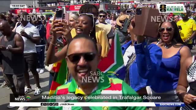 Madiba's legacy celebrated in Trafalgar Square