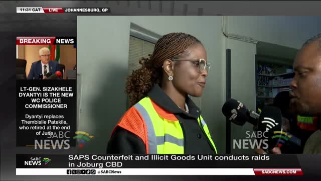 SAPS cracks down on counterfeit goods in Joburg CBD