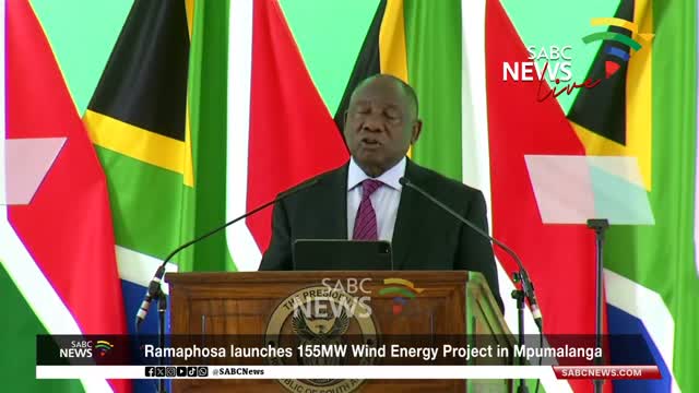 Ramaphosa launches 155MW Wind Energy Project in Mpumalanga