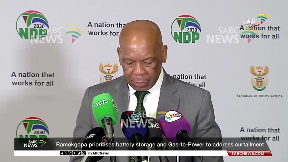 Minister Ramokgopa prioritizes battery storage and gas-to-power to address curtailment and strengthen reliable electricity supply to support economic growth 
