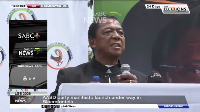 LGE 2026 | Afrikan Alliance of Social Democrats launches manifesto in Bloemfontein