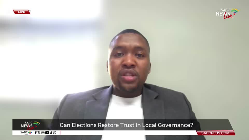 LGE 2026 | How can trust be restored by local governance during election: Hlumelo Xaba