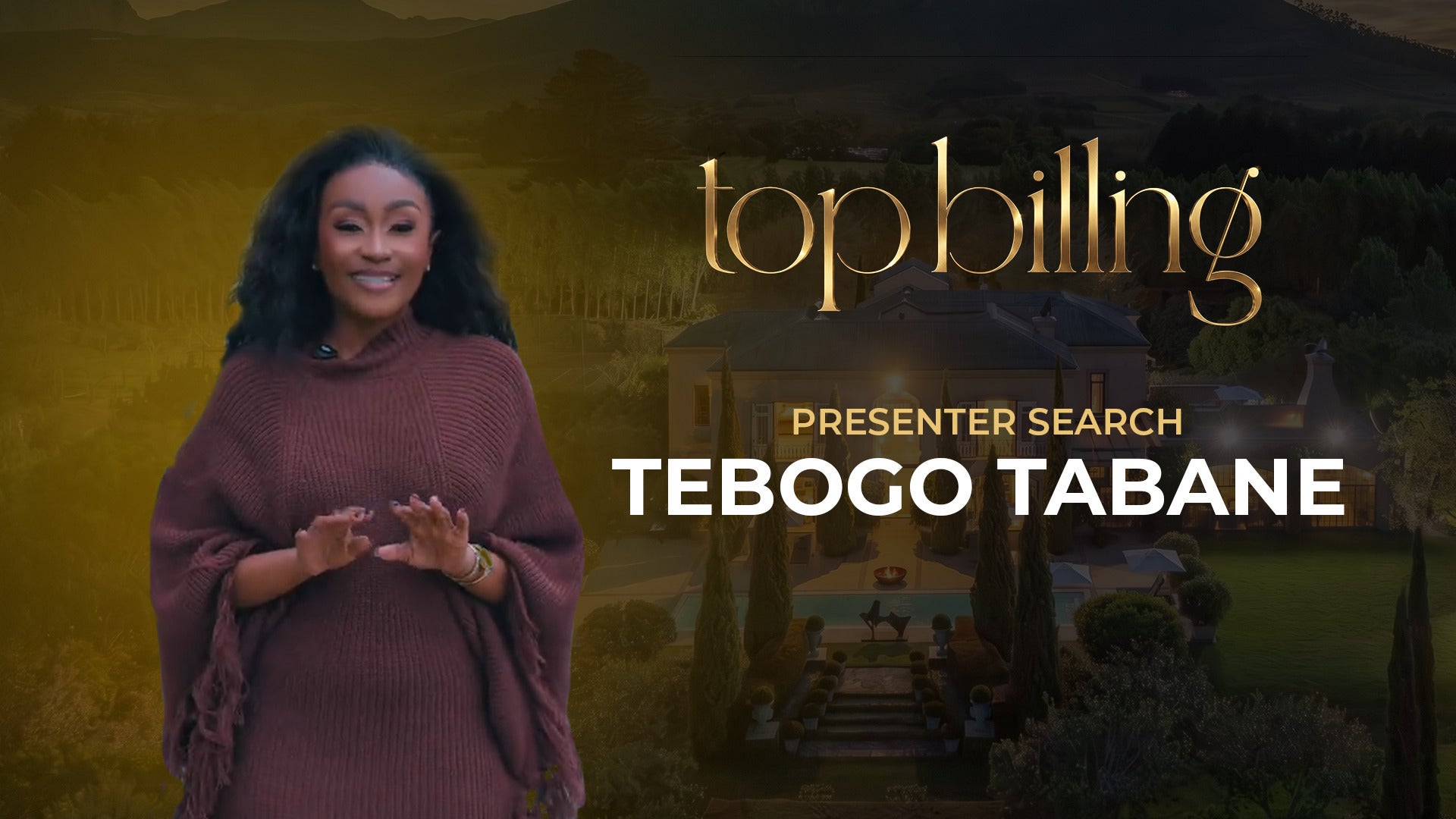 Top Billing Presenter Search Top 40  - Tebogo Tabane Audition