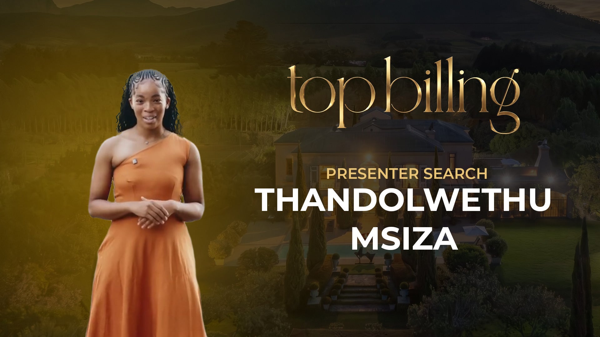 Top Billing Presenter Search Top 40  - Thandolwethu Msiza Audition