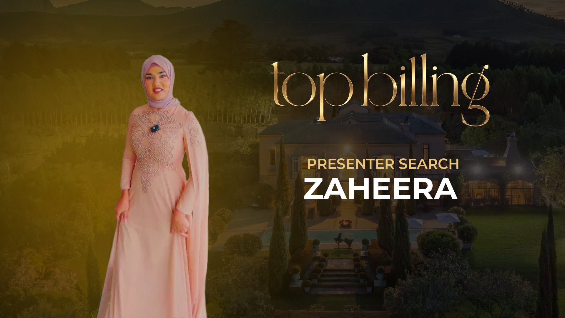 Top Billing Presenter Search Top 40 - Zaheera Audition