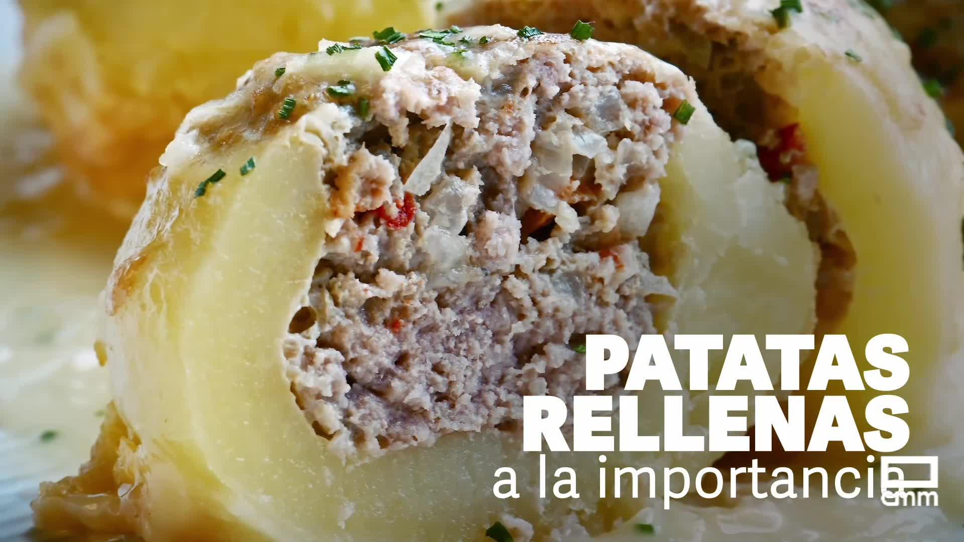 Receta de patatas rellenas a la importancia y puches