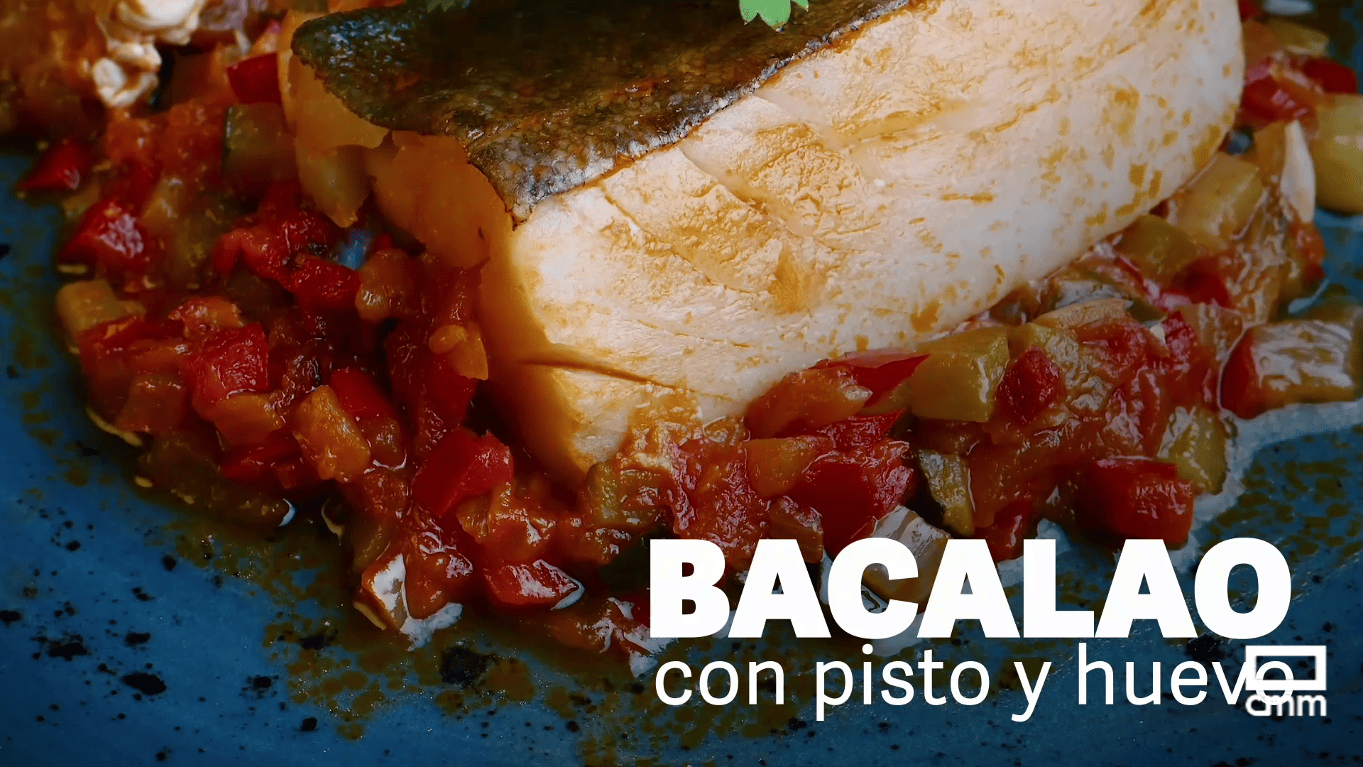 Receta de bacalao con pisto y postre de bocaditos de nata