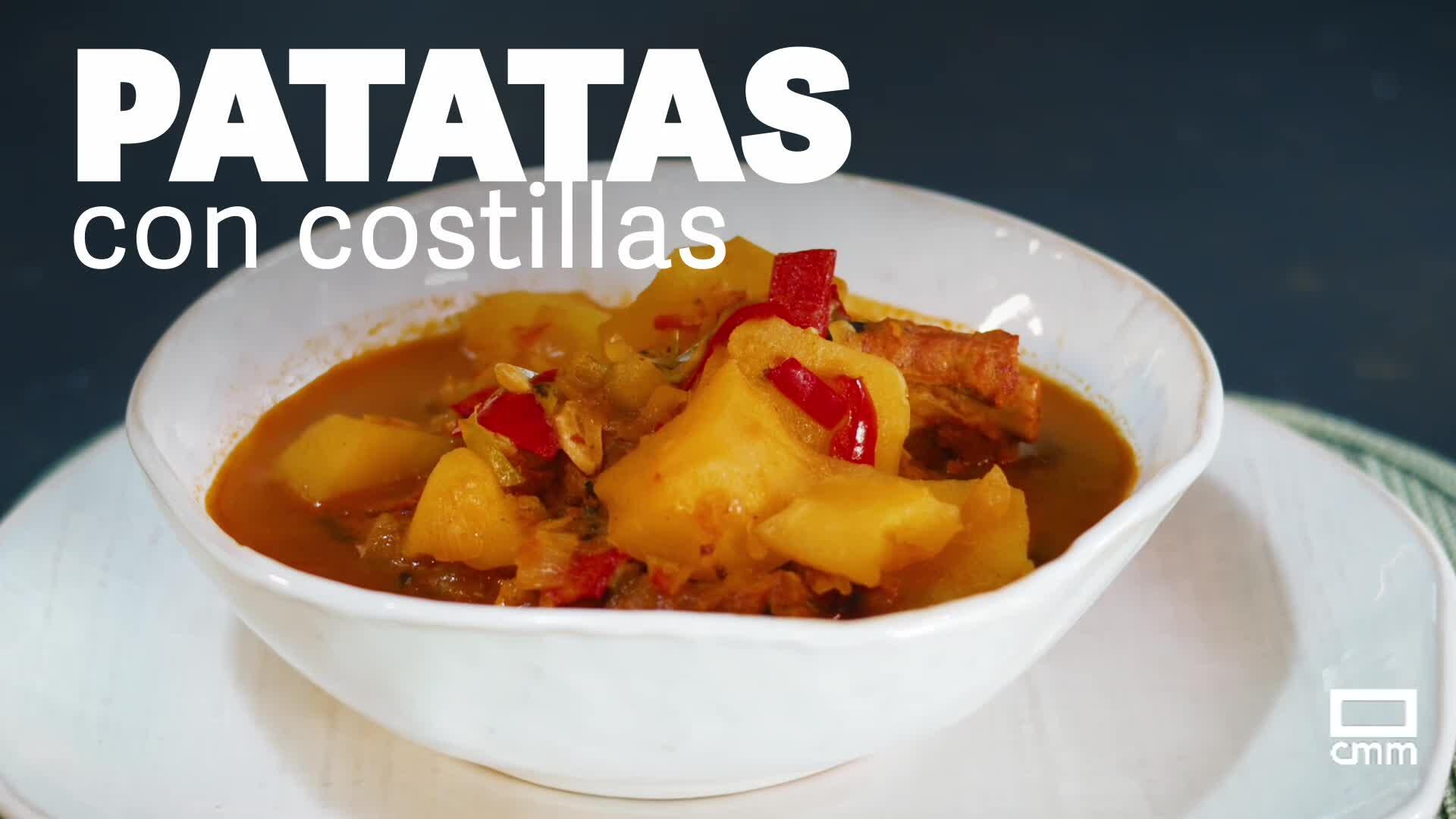 Receta de patatas con costillas y empanadillas de mango y nueces